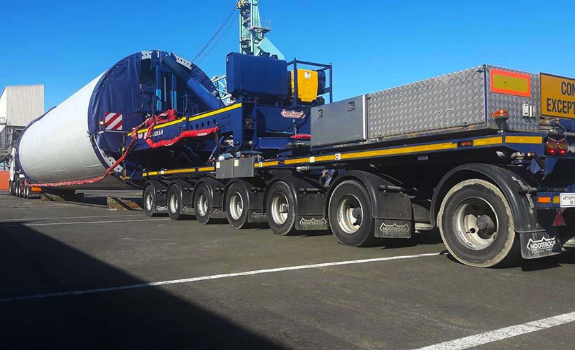 Éolienne transport par route